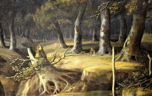 Antiquités - Wood landscape - Jan Looten ( 1618 - 1681)
